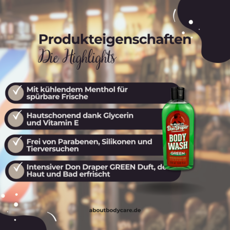 Don Draper Body Wash Green 250ml1