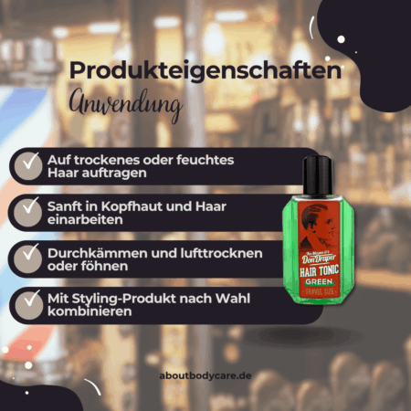 Don Draper Hair Tonic Green Travelsize 100ml2