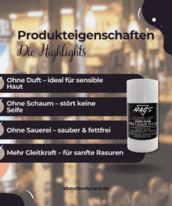 HAGS Ultra Glide Pre-Shave Stick 50g1