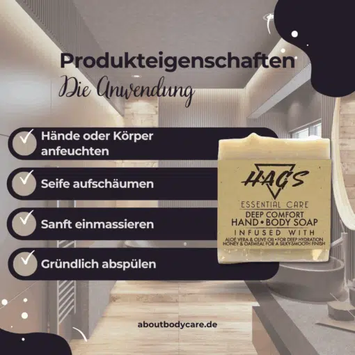 HAGS Körperseife Cha Nova 115-125g4