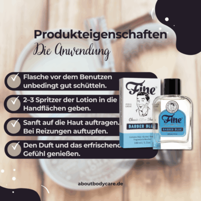 Fine Accoutrements After Shave Barber Blue 100ml3