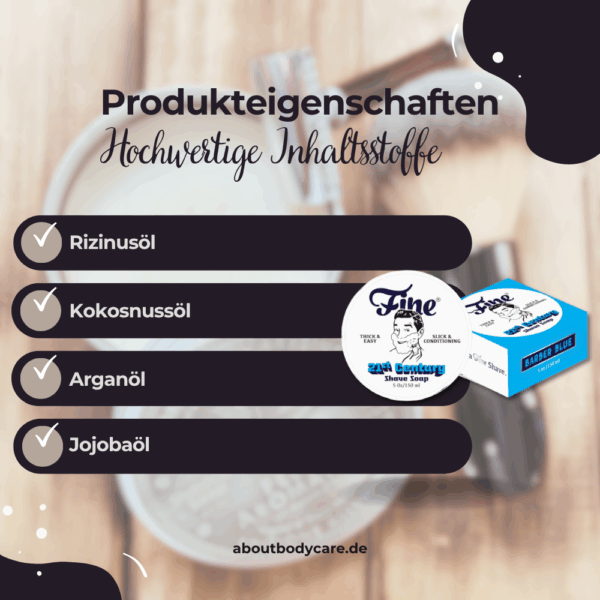 Fine Accoutrements Rasierseife Barber Blue 150ml2