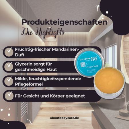 Dutch Soap Company Cream Soap Mandarine 100g 2