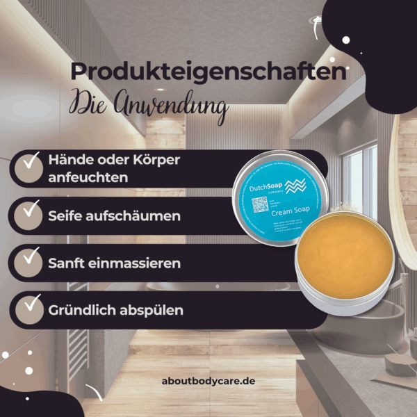 Dutch Soap Company Cream Soap Mandarine 100g 3
