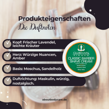 Clubman Pinaud Rasiercreme Classic Barber 453 ml1