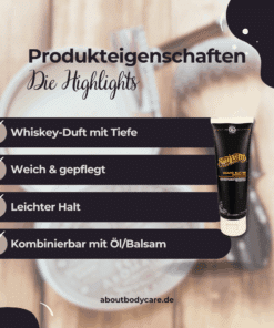 Suavecito Bartbalsam Whiskey Bar 118ml, Beard Butter1
