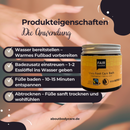 FAIR SQUARED Foot Care Bath Shea 50g2