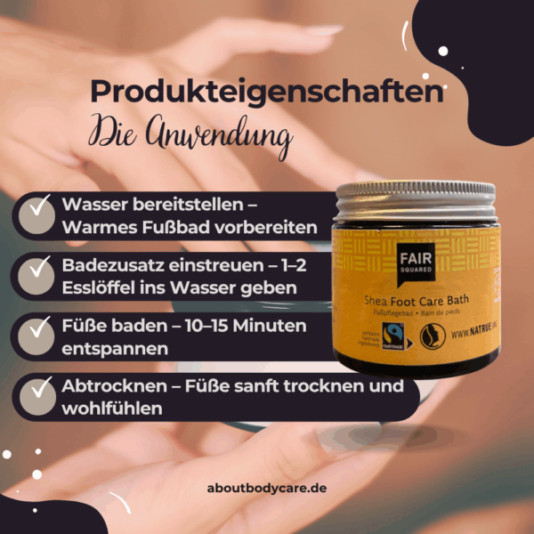 FAIR SQUARED Foot Care Bath Shea 50g2