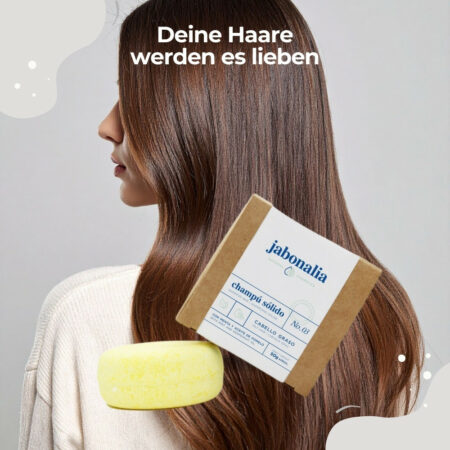 Jabonalia Festes Shampoo für fettiges Haar 50g2