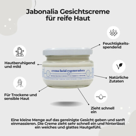 Jabonalia Gesichtscreme Aloe Vera und Ringelblume Vorteile 1