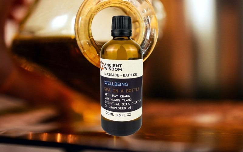 Ancient Wisdom Massageöl Wellbeing 100ml, Massage- und Badeöl-4