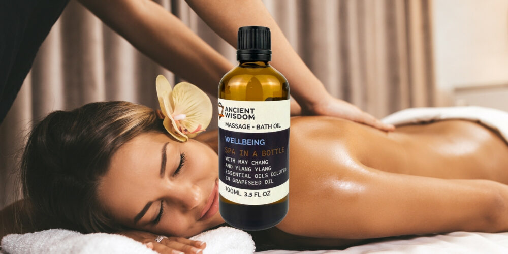Ancient Wisdom Massageöl Wellbeing 100ml, Massage- und Badeöl-5