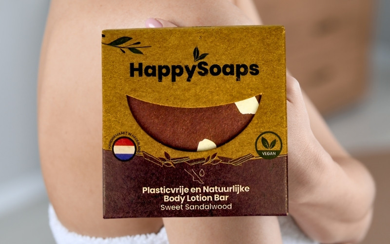 HappySoaps Body Lotion Sweet Sandalwood 65g, für alle Hauttypen-4