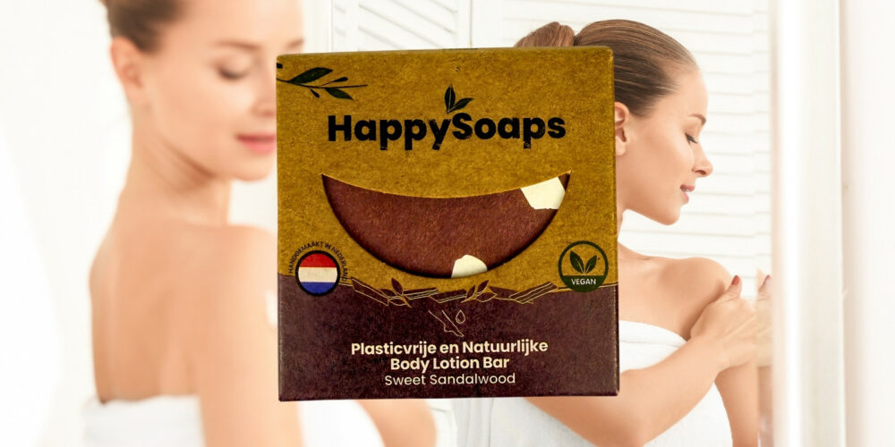 HappySoaps Body Lotion Sweet Sandalwood 65g, für alle Hauttypen-5