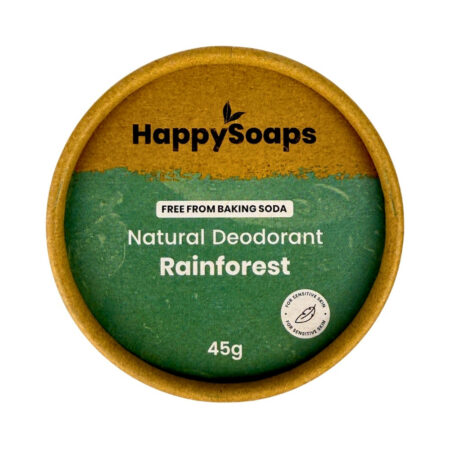 HappySoaps Natürliches Deodorant Rainforest 50g, für empfindliche Haut