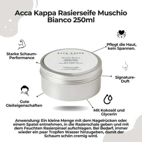 Rasierseife Muschio Bianco5